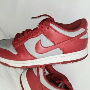 Nike Red and White Athletic Sneakers